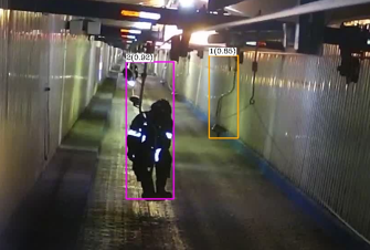 礦山猴車載人狀態識別